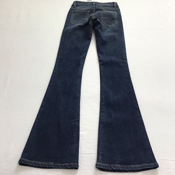 CARMAR Blue Bell Bottom Denim Jeans New Size 24 - Picture 3 of 11
